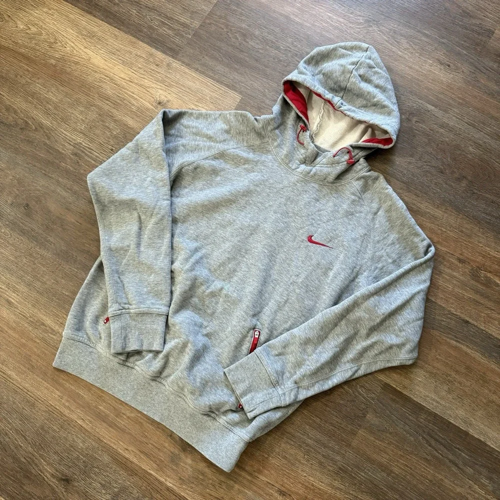 Nike Y2K Style Grey Tag‎ Hoodie 
